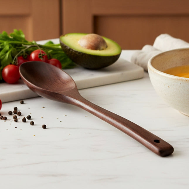 Dasom Natural Wooden Sauté Spoon – 11.8” Stirring Spoon
