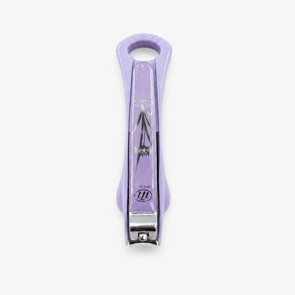 Triple Seven 777 Stainless Steel 4" Long Toenail Clippers with Clipping Catcher Case & Nail Filer - Large Nail Cutters - 3 Colors (Pink, White or Purple) - Made in Korea