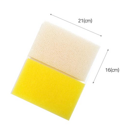 Dolphin New-Concept Filter Dish Sponge 2-Pack | Scratch-Free, Fast-Dry Mesh Cleaning Sponge/Scrubber