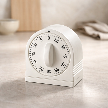 Table King 60-Minute Mechanical Kitchen Timer - Manual Wind Cooking Timer