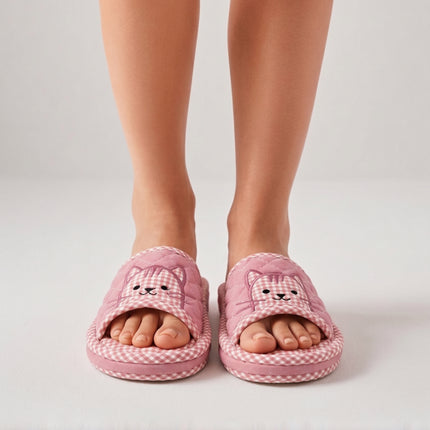 Home Art Women's Triple-Padded Quilted House Slippers (2 Colors) – One Size (Fits Most Women)