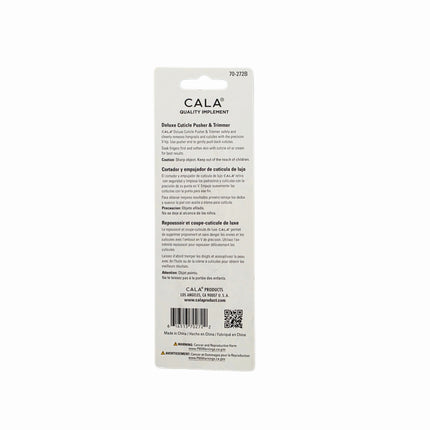 "Cala" Deluxe Cuticle Pusher & Trimmer