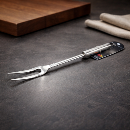 Home Art Pure Stainless Steel BBQ Fork - Stainless Steel Carving Fork - Kitchen Serving Fork