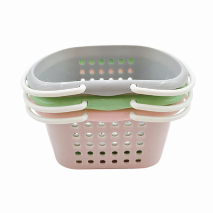 Snazzy Wave Shower Basket with Carrying Handles (3 Colors) - Toiletries Storage Basket