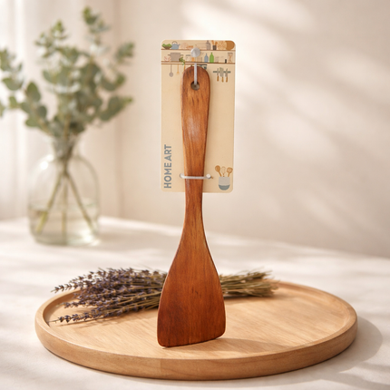 Home Art Lacquered Slanted Wooden Turner – 12.6” Long