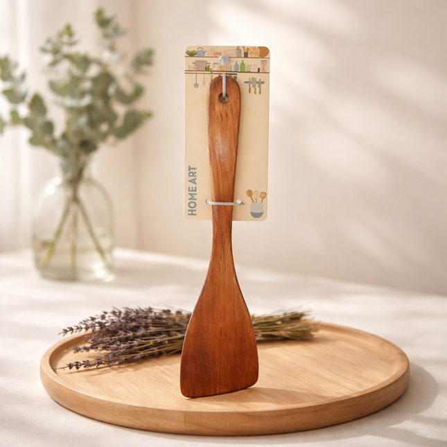 Home Art Lacquered Slanted Wooden Turner – 12.6” Long