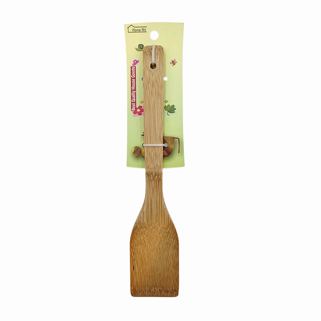 Home Art Natural Bamboo Wood Slim Turner Spatula
