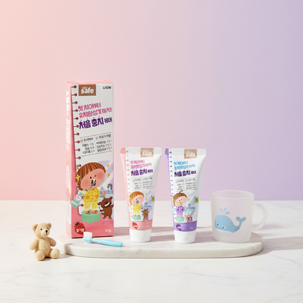Safe Baby & Kids Toothpaste (Grape & Strawberry) - made in Korea