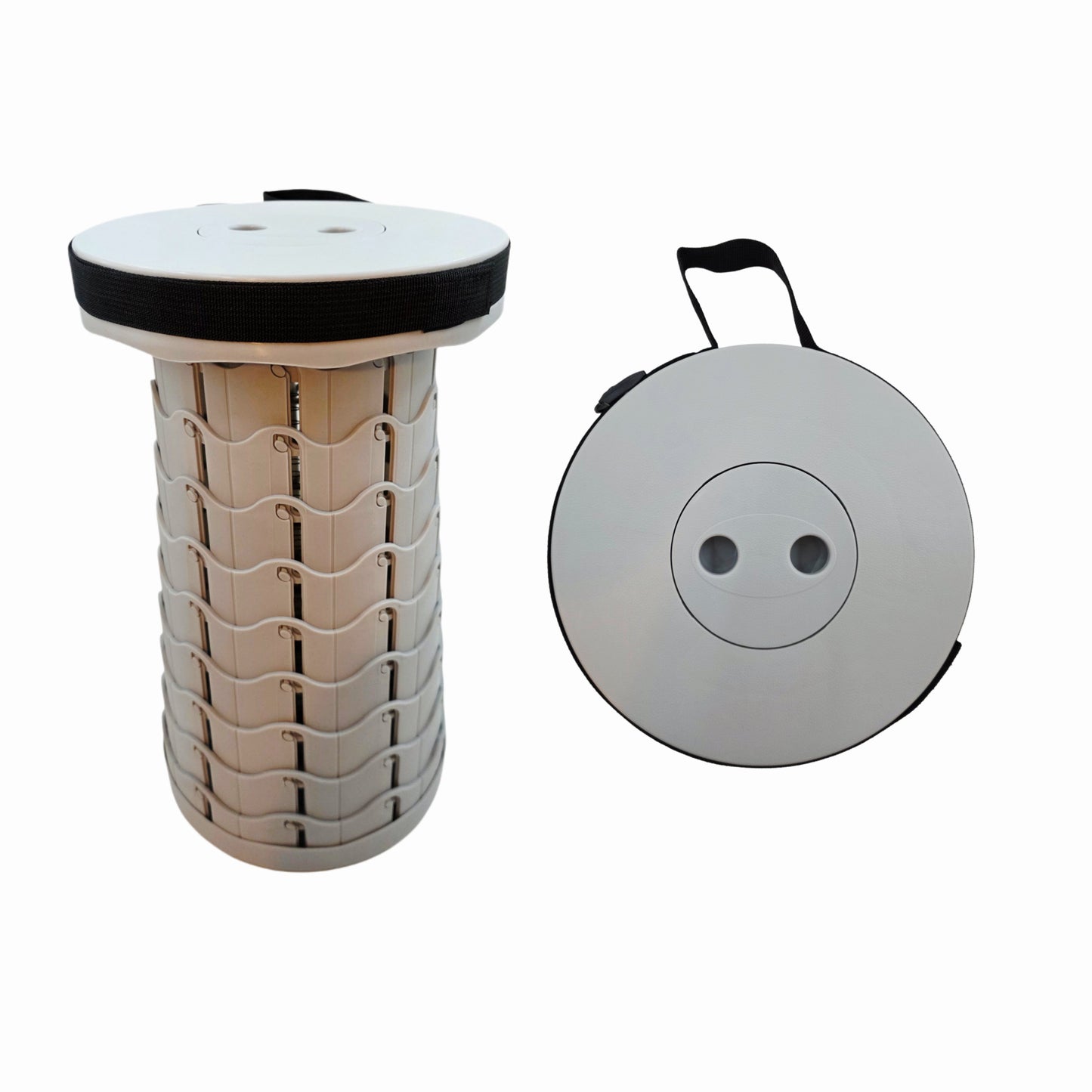 "Joeun" Portable Folding Stool (2 Colors: Black & Gray)