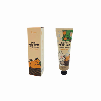 époux Soft Perfume Hand Cream – Korean Hand Moisturizer (Peach Breath, Tangerine Soap, Jasmine Fog, Powdery Mellow | 50 ml / 1.69 fl. oz.) - Made in Korea