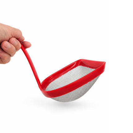 PLAGEN Stainless Steel Fine Mesh Scoop Strainer - 2 Colors - Made in Korea