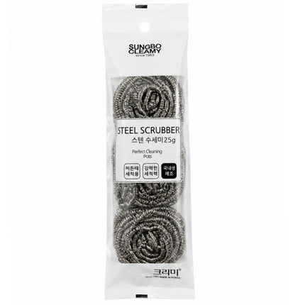 Sungbo Cleamy STS 430 Stainless Steel Scrubbers - 25g - 3 Pack - Made in Korea