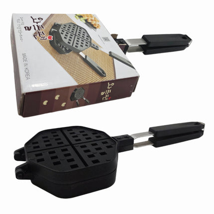 Bosspan Korean Waffle Pan (6.3" x 4.9") - Xylan Plus 3-Layer Coating - Made in Korea