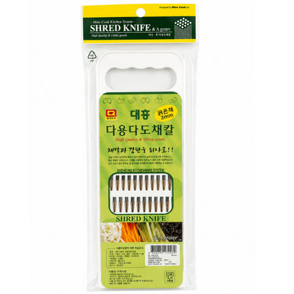 Mine Cook Multi-Purpose 3mm Julienne Slicer & Grater - Made in Korea