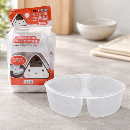 Japanese Triangular Onigiri Rice Ball Mold - Makes 2 at Once - Made in Japan