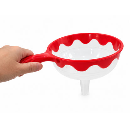 Large Plastic Funnel with Handle - 2 Colors - Made in Korea