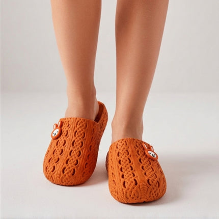 Home Art Bunny Marine Slippers – Durable Breathable PVC Indoor & Outdoor Slides (3 Colors)