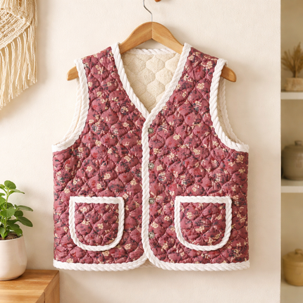 Korean Quilted Kimjang Grandma Vest (3 Designs)