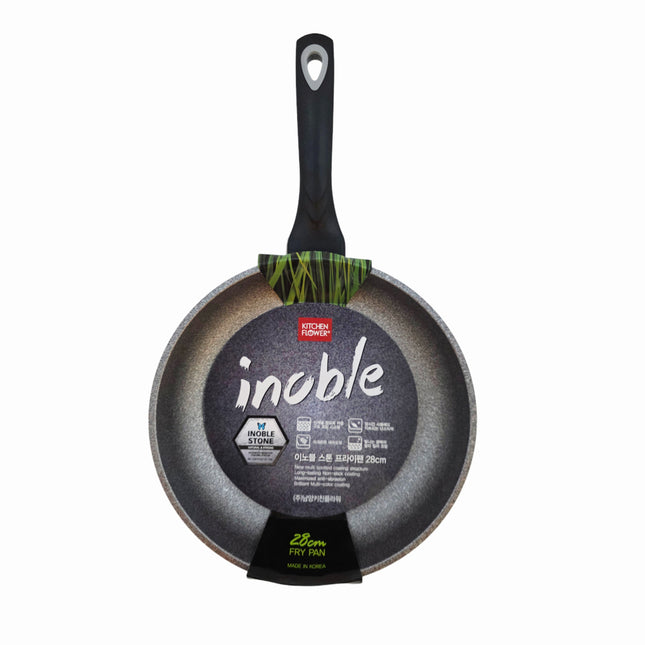 Kitchen Flower "inoble" Stone Coated Nonstick Fry Pan – 28cm (11in) - Made in Korea