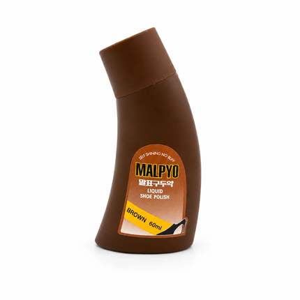 MALPYO Self-Shining Liquid Shoe Polish with Sponge Applicator – 2.0 fl oz (60 mL) – Made in Korea
