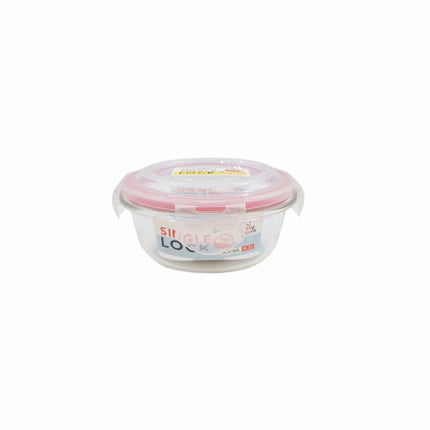 KBIG STORE Single Lock Round Borosilicate Glass Food Storage Container (3 Sizes) – BPA Free – Oven & Microwave Safe