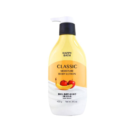 Happy Bath Classic "Moisture" Body Lotion (Apple Banana Scent) - 400g / 14.1oz - Made in Korea