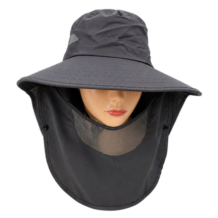 New Safari SunShield Lightweight Sun Hat – Wide Brim Sun Hat with Removable Mesh Face Shield & Dual-Layer Neck Guard, Adjustable Fit (3 Colors)