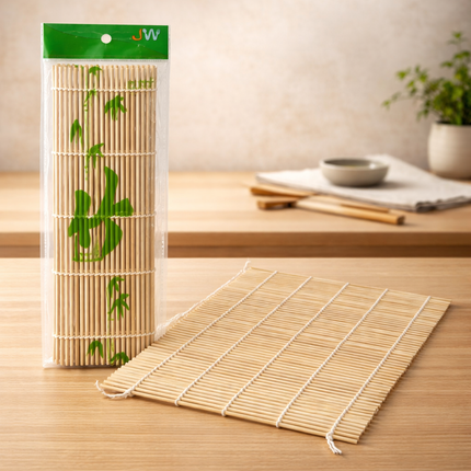 Bamboo Sushi Gimbap Rolling Mat - 9.45 x 9.45 Inches - Bamboo Makisu