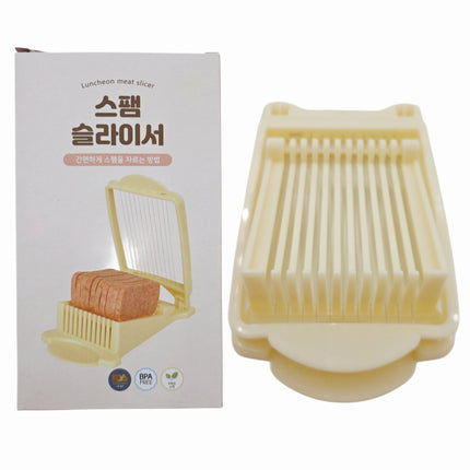Doble Luncheon Meat Slicer with 11 Stainless Steel Cutting Wires - Uniform Food Slicing Cutter - BPA Free - Made in Korea