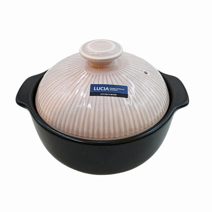 Kitchen Flower Lucia Ceramic Porcelain Cookware Hot Pot & Lid (3 Sizes) – Made in Korea