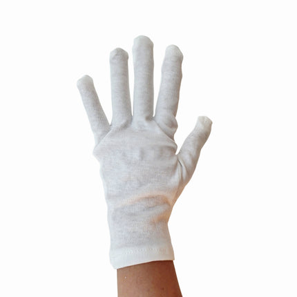 "KBig Store" White Cotton Ceremony Gloves – 1 Pair - One Size (Fits Most Adults)