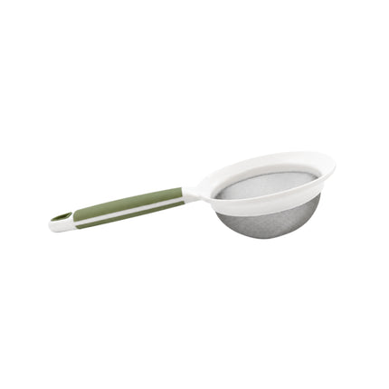Compact Handheld Fine Mesh Stainless Steel Strainer with Handle (3.8" Diameter) - 8.25" Long - Made in Korea