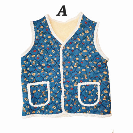 Korean Quilted Kimjang Grandma Vest (3 Designs)