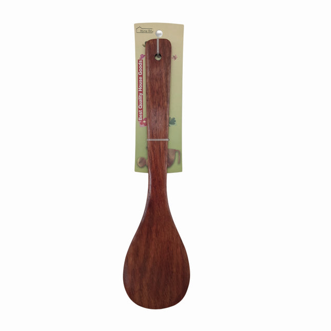 Home Art Lacquered Wooden Paddle Spatula – Extra Long 15.4” Stirring Spoon