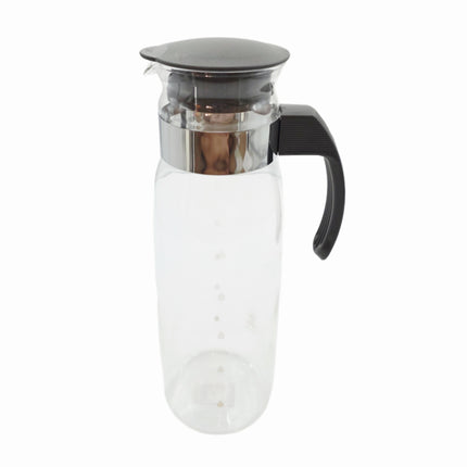 Hario Slim Heat-Resistant Glass Refrigerator Pitcher (1.4L) – Made in Japan – Slim Door-Pocket Water Carafe (2 Colors)