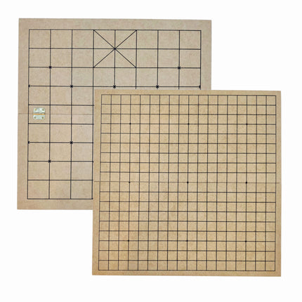 Brain Sports Korean Baduk (Go) & Janggi (Korean Chess) Dual-Sided Folding Board (15.75") – Made in Korea – Heavyweight Folding Strategy Game Board