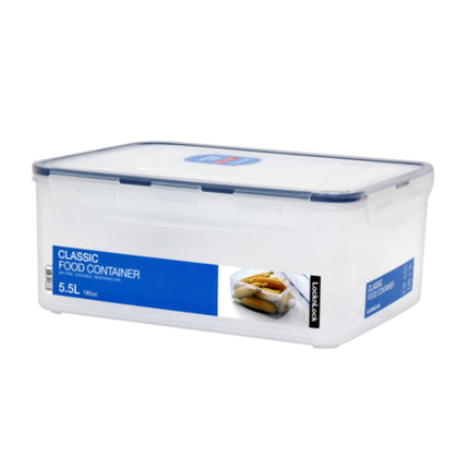 LocknLock Classic Food Container (HPL836 Rectangle with Drain Tray - 5.5L / 185oz)