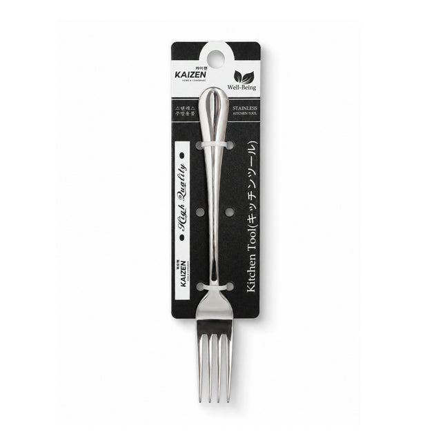 Kaizen Stainless Steel Dinner Fork – Mirror Finish, 7.5 in (19 cm)