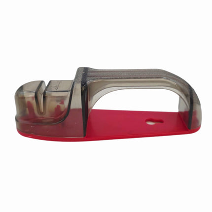 Queen Sense Handy Knife Sharpener – Ceramic Pull-Through Sharpener -  Non-Slip Base - Made in Korea
