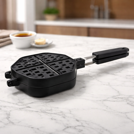Bosspan Korean Waffle Pan (6.3" x 4.9") - Xylan Plus 3-Layer Coating - Made in Korea
