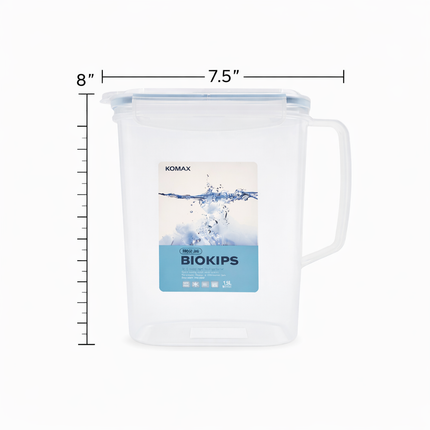 KOMAX Biokips 1.5L Airtight Fridge Water Jug – BPA Free – Made in Korea