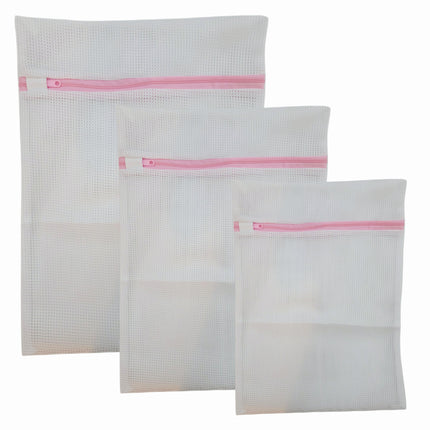 Square Mesh Laundry Net Bag (3 Sizes) - Open Mesh Wash Bags for General Laundry