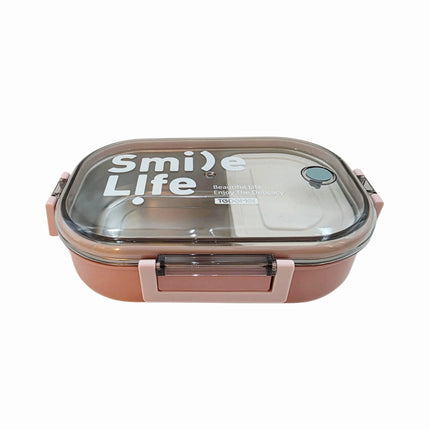 Stainless Steel Bento Lunch Box (3 Colors: Blue/Yellow, Mint Green, Blush Pink) – 2-Tier – 710ml Leak-Lock Container