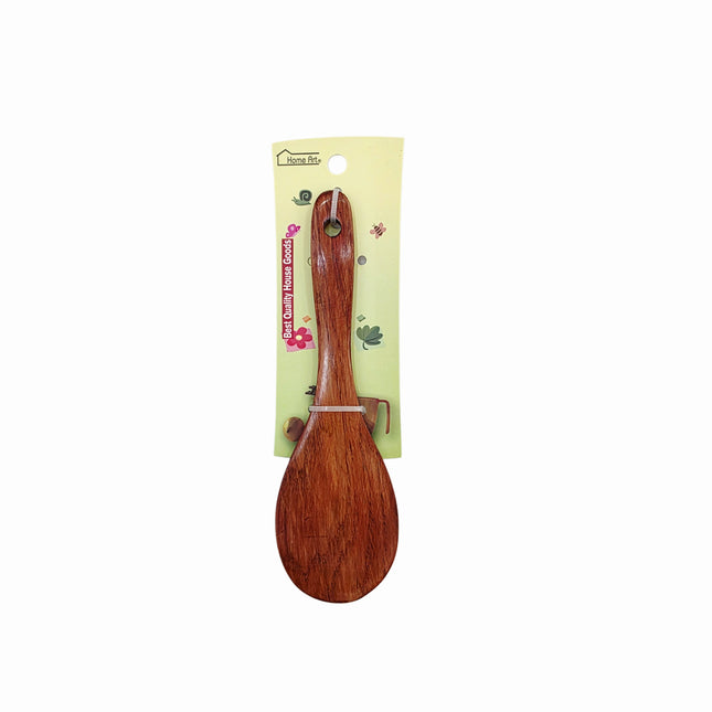 Home Art Lacquered Wooden Rice Paddle / Cooking Spoon – 22cm (8.7") Long