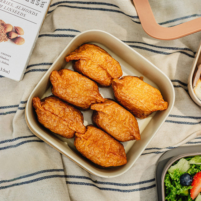 Neoflam Fika One 900ml (30oz) Ceramic Square Food Storage Container - Tempered Glass & Silicone Lid - Made in Thailand