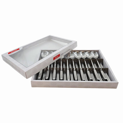 Kitsm Korean Stainless Steel Spoon & Chopsticks Set (10 Person Set) - Classic Plain Design - Made in Korea