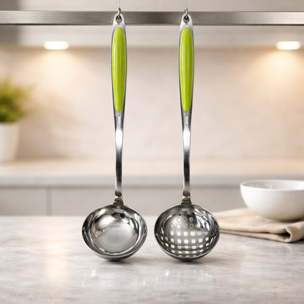 Home Art Stainless Steel Shabu Soup Ladle or Skimmer (2 Types)