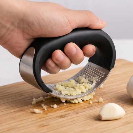 304 Stainless Steel Rolling Garlic Press – Ergonomic Handle – 4.25 in.