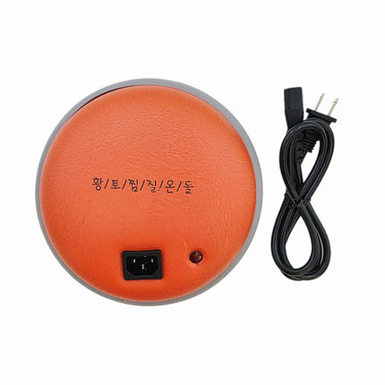 Home Art Loess Clay Rechargeable Korean Heating Pad – 8" Round Thermal Heat Pad with Carrying Bag - EMF-Free
