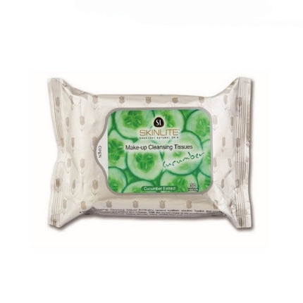 SKINLITE Makeup Removing Facial Cleansing Tissues (Pack of 30) - Comes in Aloe, Cucumber, Orange, or Rose) - Made in Korea